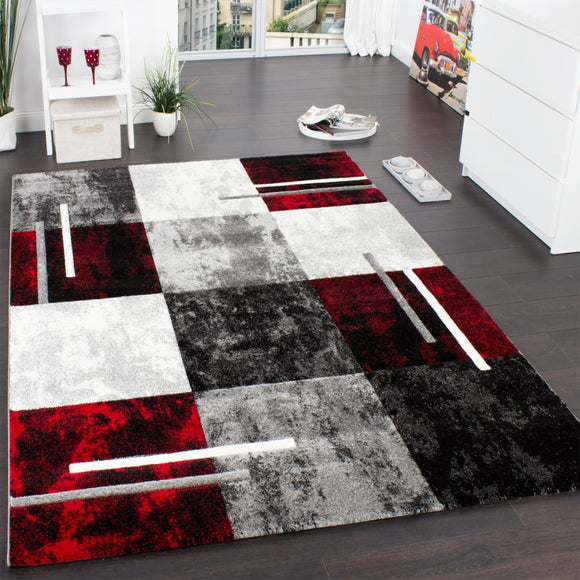 Paco Home Modern Black-White Area Rug with Abstract Paint Effect 5'3 x  7'7 5' x 8' 
