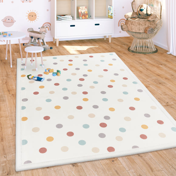 Paco Home Kids Rug for Children's Room,Text Motif and Cloud, Grey-Pink,  Size:2'8 x 4'11