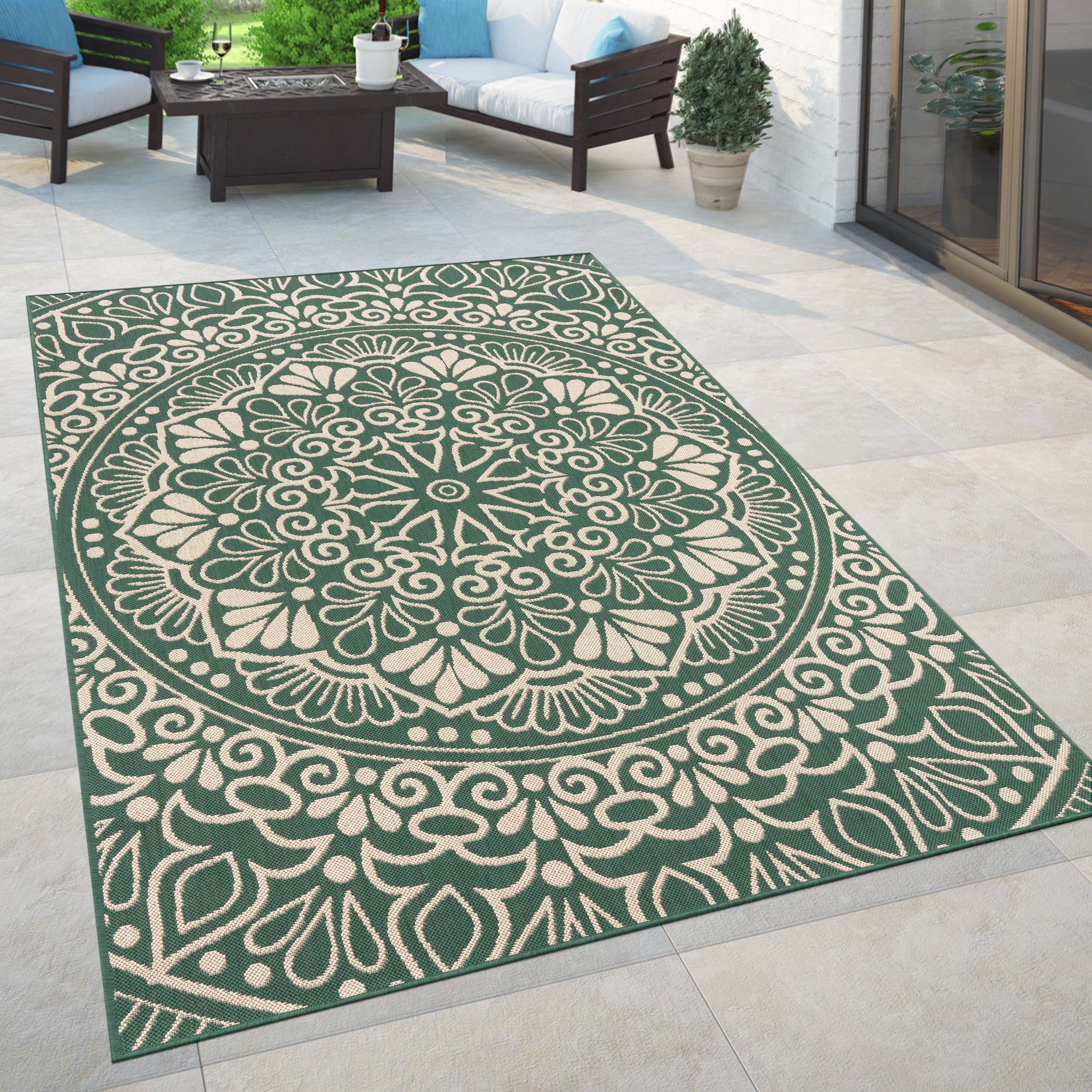 Coco Custom Rugs COCO 205 GREEN – Paco Home Rugs