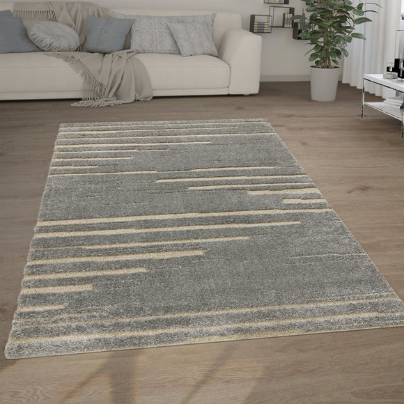 Paco Home Solid High Pile Area Rug Cosy Luxurious Touch Super Soft 3'11 x  5'3 - cream 